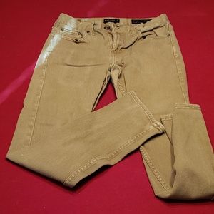 Mens Brown Bullhead Skinny Jeans